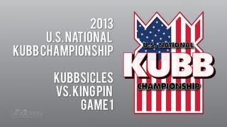 US National Kubb Championship 2013  Game 1 [upl. by Garwood]