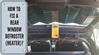 How To Fix A Rear Window Defroster [upl. by Ahtrim]