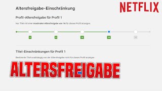 Netflix AltersfreigabeKindersicherung einrichten amp deaktivieren  Tutorial [upl. by Palla969]