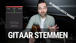 Gitaar Stemmen  de makkelijkste manier [upl. by Elyssa148]