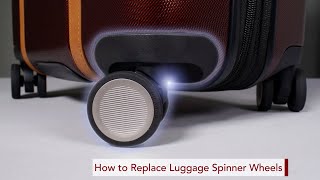 How to Replace Your Ricardo Luggage Spinner Wheels [upl. by Branden]