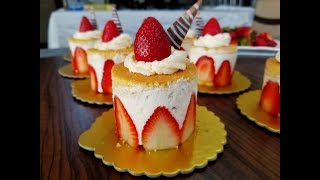 How to make Strawberry Fraisier Dessert [upl. by Sherwood]