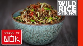 Healthy Chinese Wild Rice Stir Fry Recipe [upl. by Huan]