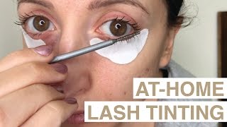 AtHome Lash Tinting Tutorial [upl. by Gabie]