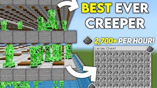 NEW MAXED OUT CREEPER FARM in 121 Minecraft Bedrock [upl. by Aulea]