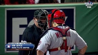 Molina talks with ump about Big Papi [upl. by Einnov464]