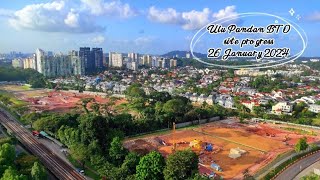 🏗️ ❲26 Jan 2024❳ HDB BTO Ulu Pandan Banks  Glades  Vista site progress [upl. by Elena609]