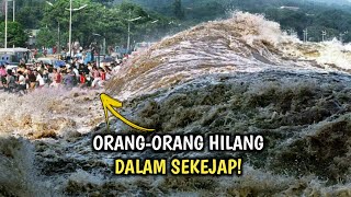 MERINDING Terekam Detik² Fenomena Alam Mengerikan TIba² MunculSaat Orang² Asik Pinggir Sungai [upl. by Zebaj]