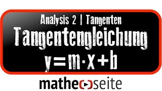 Tangente bestimmen über Tangentensteigung  A1501 [upl. by Josee]