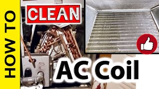 How to Clean Inside of AC Evaporator Coil [upl. by Illah]