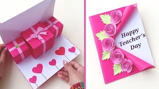 How to make Teachers Day Card   Card Idea for Competition  Handmade Card tutorial [upl. by Atims]