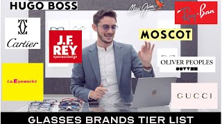 Ranking The Worlds BEST Frame Brands  The Glasses TIER LIST [upl. by Lebazi566]