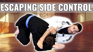 Escape Bottom Side Control for Beginners  BJJ 2024 [upl. by Rawlinson]