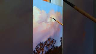 How do I paint clouds One brushstroke  one layer  at a time… [upl. by Ailyn]