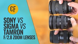 f28 Mark II zoom battle Sony vs Sigma Vs Tamron 2470  2875mm comparison [upl. by Anatol]