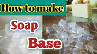 42 How to make soap base at home  Diy clear soap base  beauty soap  transparent soap base [upl. by Mainis]