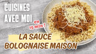 CUISINE AVEC MOI UNE RECETTE SAINE ET RAPIDE LA SAUCE BOLOGNAISE MAISON [upl. by Notselrahc]