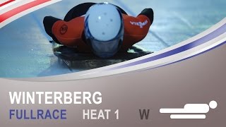 Winterberg  Womens Skeleton Heat 1 World Championships 2015  FIBT Official [upl. by Phenica]