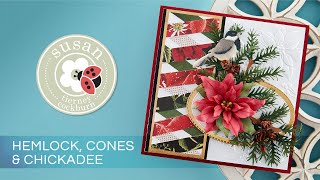 Hemlock Cones and Chickadee with Susan  Snow Garden Collection [upl. by Norean801]