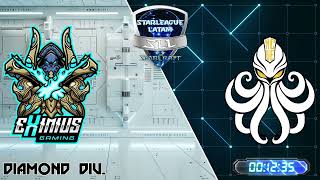 StarLeague Latam SLL  Diamond Div  eXimius vs New Alliance [upl. by Aicirtel]