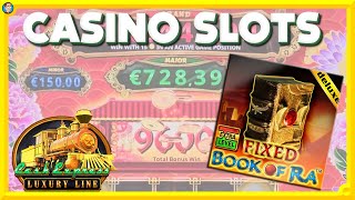 Casino Slots with LetsGiveItASpinTV  Including Book of Ra FIXED [upl. by Drannek]