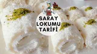 Saray Lokumu Tarifi  Saray Sarması Nasıl Yapılır  Saray Sarması  Hanımeli Tarifleri [upl. by Aibara]