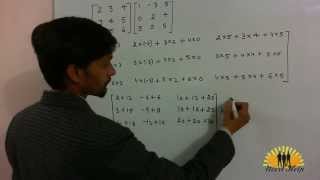 how to multiply 3x3 matrices dot product of two matrices [upl. by Readus]