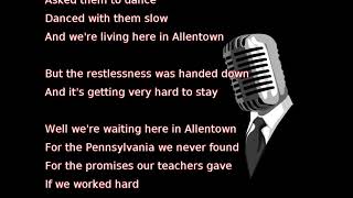 Billy Joel  Allentown lyrics [upl. by Arch]