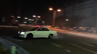 Japanese Street Drifting  Tokyo Auto Salon 2019 Afterparty [upl. by Hanikas597]