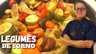 Como fazer legumes no forno  Receita SAUDÁVEL  Acompanhamento LOW CARB para o dia a dia [upl. by Mazel]