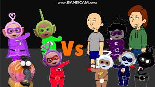 Teletubbies Heroes Tinky Winky Dipsy Crystal amp Noo Noo VS Troublemakers Tbone Animate [upl. by Rahcir]