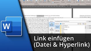 Link in Word einfügen Datei  Hyperlink ✅ Tutorial [upl. by Gwenore931]