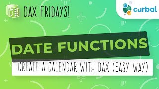 DAX Fridays 83 DAX functions to create a calendar the easy way 🤓 [upl. by Anoyi999]