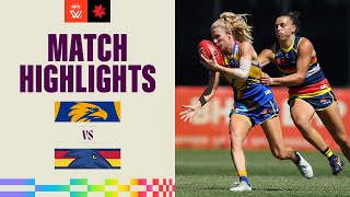 West Coast Eagles v Adelaide Highlights  Round 10 2023  AFLW [upl. by Giamo]