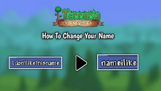 How to Change Your Name  Terraria 14 Mobile [upl. by Neerol]