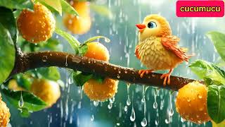 🌧️ quotThe Little Bird and the Rainquot  Cute Nursery Rhyme for Kids 🐦Kids songsbabies song [upl. by Umeko]