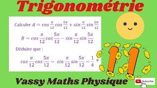 Trigonométrie formule daddition arcs associés Exercice [upl. by Llatsyrc912]