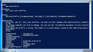 Use PowerShell amp WMI to Manage User Profiles [upl. by Marigolda622]