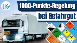 Gefahrgut Die 1000PunkteRegel einfach erklärt [upl. by Meyer]