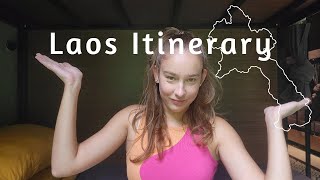 Laos Travel Itinerary for 14 days  2 weeks  Solo traveling SE Asia  Travel journey and tips [upl. by Pinto]