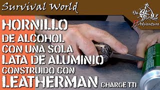 Como hacer un hornillo de alcohol  Alcohol stove DIY [upl. by Anrim]