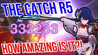 R5 THE CATCH vs Engulfing Lightning vs Favonius Is The Catch WORTH IT [upl. by Iidnarb134]