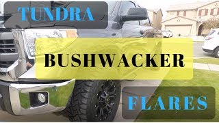 Tundra Bushwacker Pocket Style Fender Flares Install [upl. by Notgnillew]