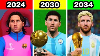 I Replayed The Entire Career Of Lionel Messi [upl. by Anehs]