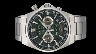 Seiko Mens Collection Analog Green Dial WatchSSB405P1 seikowatch seikowatches seiko 20 OFF [upl. by Aicillyhp495]