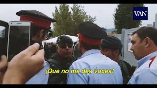 Referéndum Catalunya tensión Guardia Civil contra Mossos [upl. by Debee398]