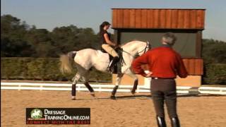 Jan Bemelmans teaching Intermediare II piaffe and passage tempi changes [upl. by Latia377]