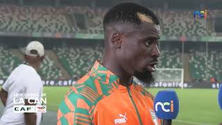 CAN 2023  Interview du capitaine Serge Aurier et du buteur et Homme du match Séko Fofana [upl. by Faletti]