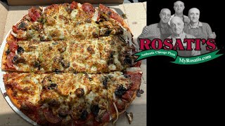 Rosati’s Classic Combo Pizza Review Lexington Kentucky [upl. by Zebe880]