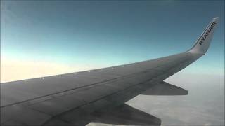 Ryanair FR754 London Stansted STN  Frankfurt Hahn HHN 737800 EIEBF FULL FLIGHT 1080p HD [upl. by Nawj]